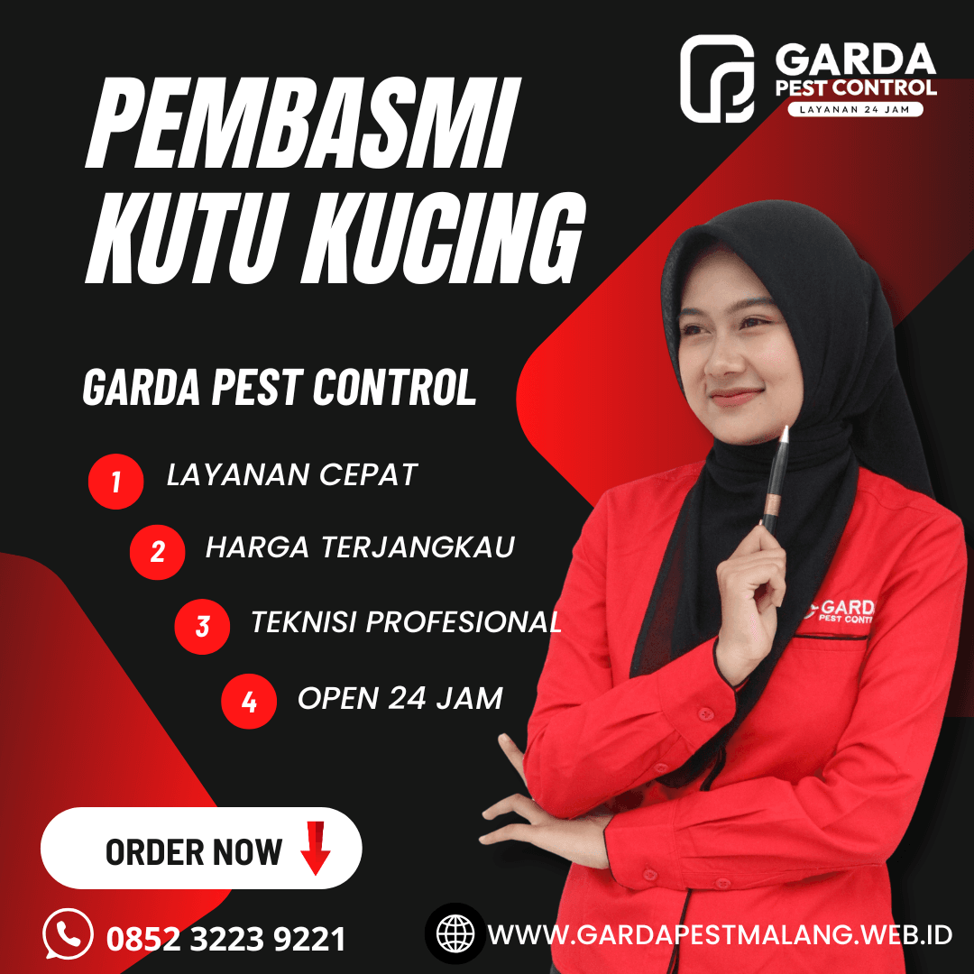 Jasa Pembasmi Kutu Kucing di Pagelaran Malang