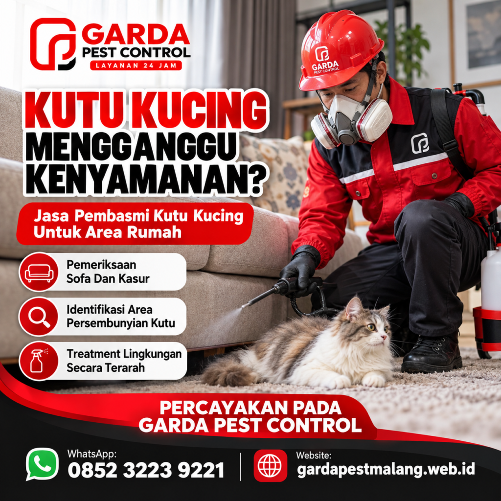 Jasa Pembasmi Kutu Kucing di Wagir Malang Terbaik