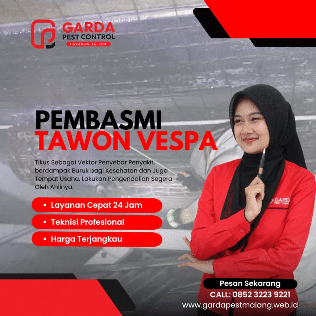 Garda Pest Control Malang: Jasa Pembasmi Sarang Tawon Vespa dan Tawon Liar Cepat Tuntas.