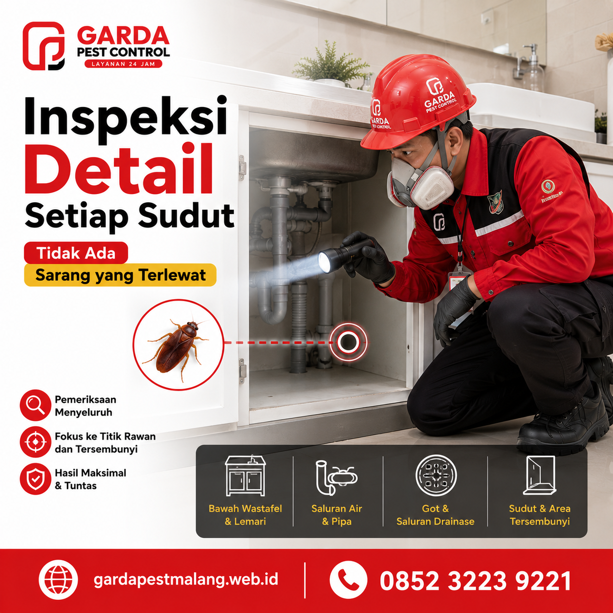 Pembasmi Kecoa Rumah di Malang yang Efektif untuk Hunian Bersih