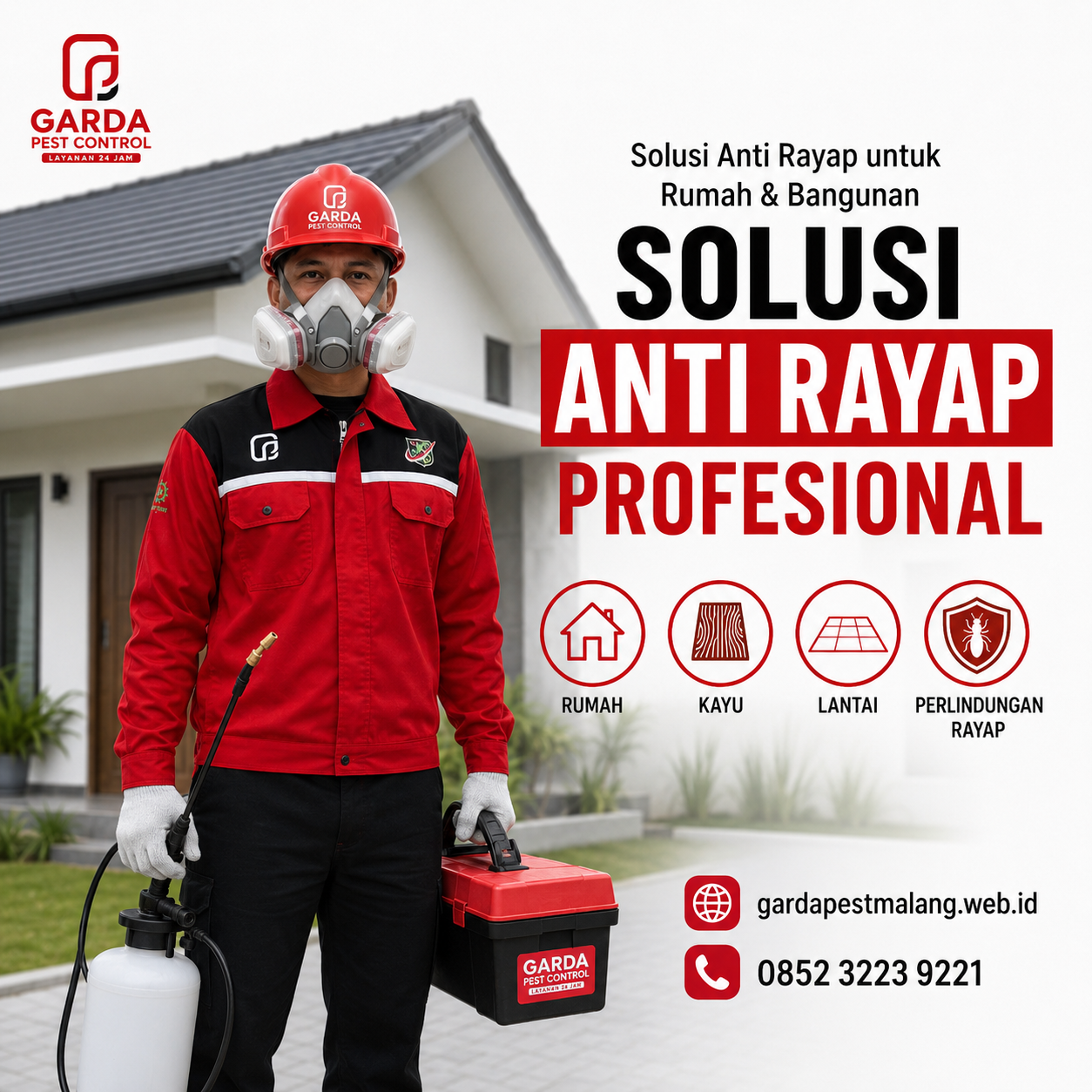 Jasa Anti Rayap Per Meter Persegi Malang: Panduan Tarif dan Metode